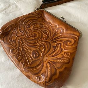 NWT Patricia Nash embossed leather purse clutch